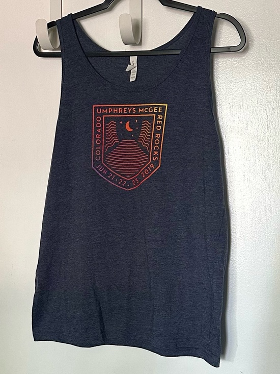 Tops - Umphreys McGee 2019 Red Rocks Navy Tank Top
